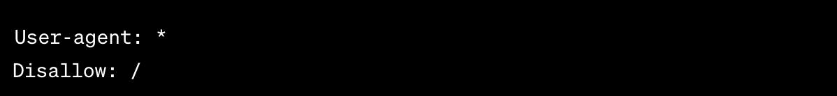 Block all robots example