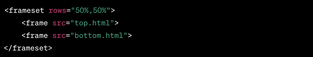 Nested Table HTML Example