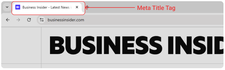 Meta Title in Browser Tab