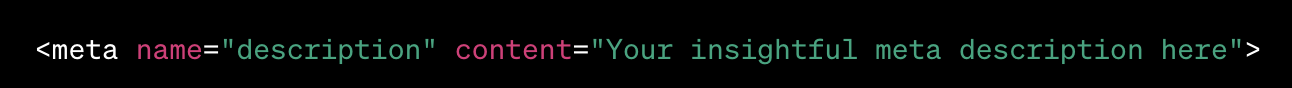 Meta Description in HTML
