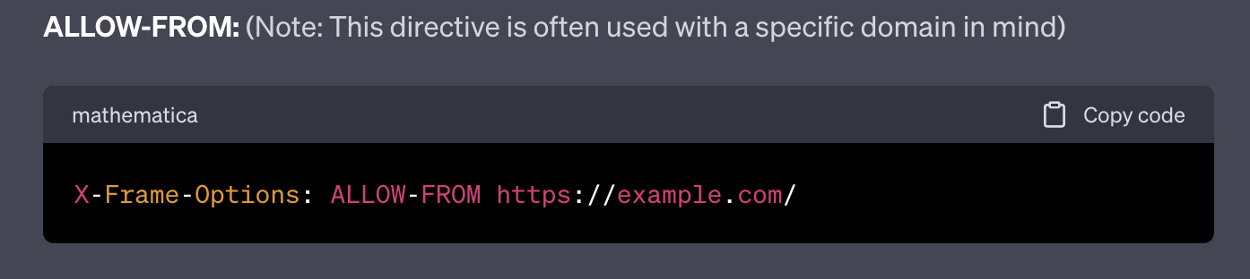 Nested Table HTML Example